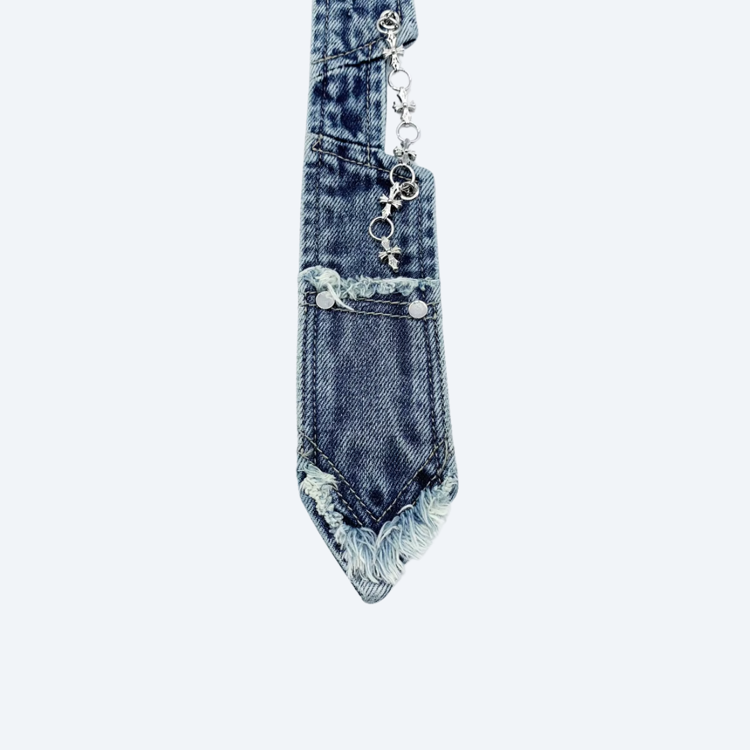 Denim Chain Tie