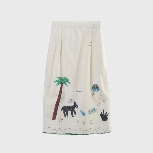 Embroidered skirt