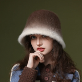 Rabbit Gradient Fur Hat