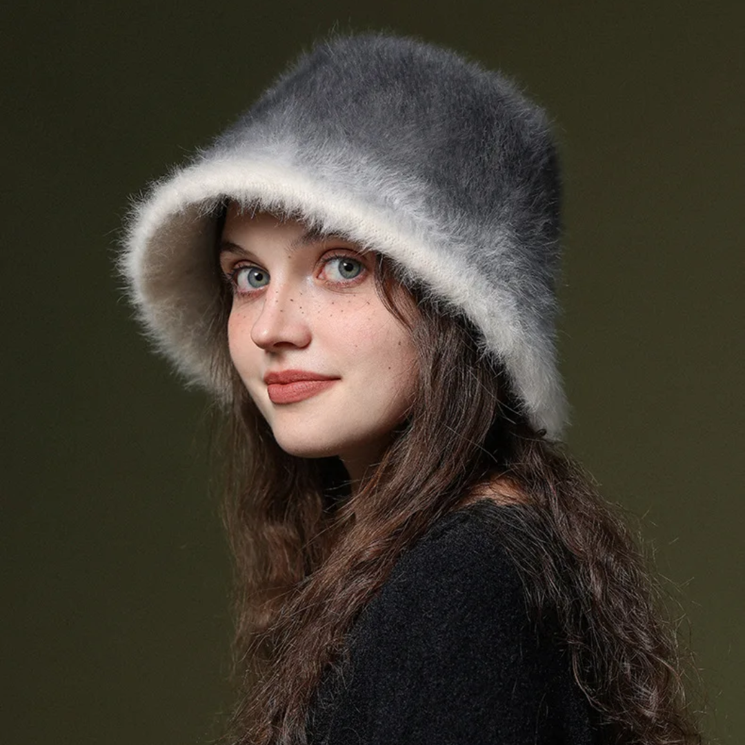 Rabbit Gradient Fur Hat