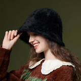 Rabbit Gradient Fur Hat