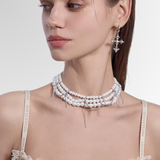 Pearl choker necklace