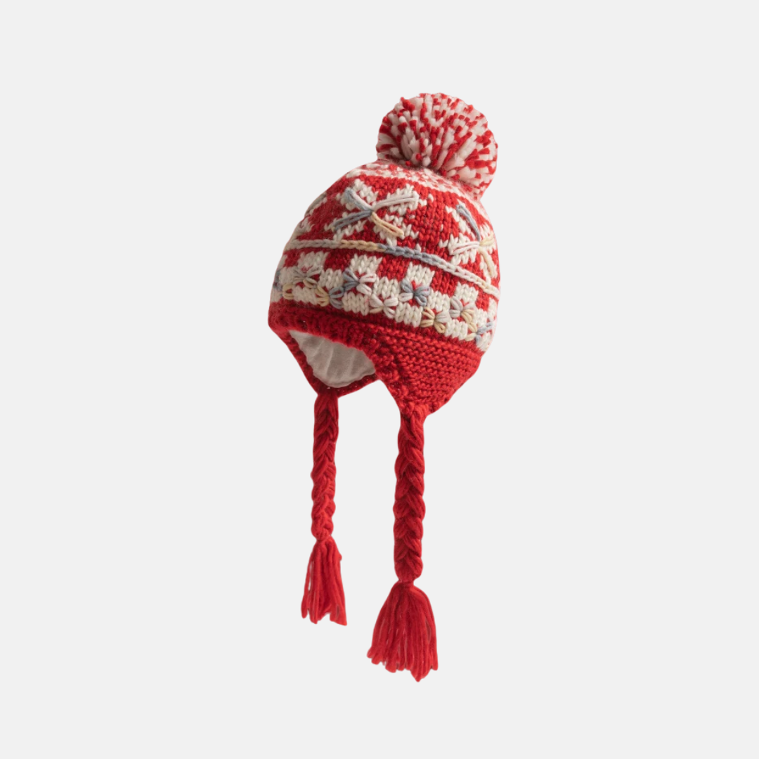 Pom-pom winter beanies