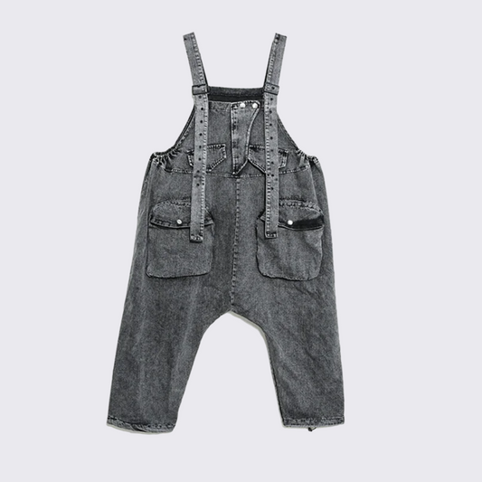 Edgy Oversized Overalls